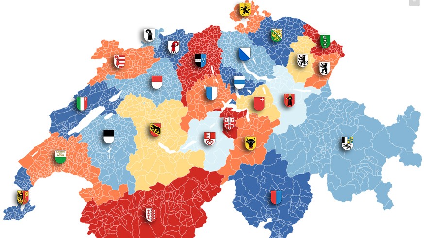 Wir haben die Kantonsgrenzen neu gezogen