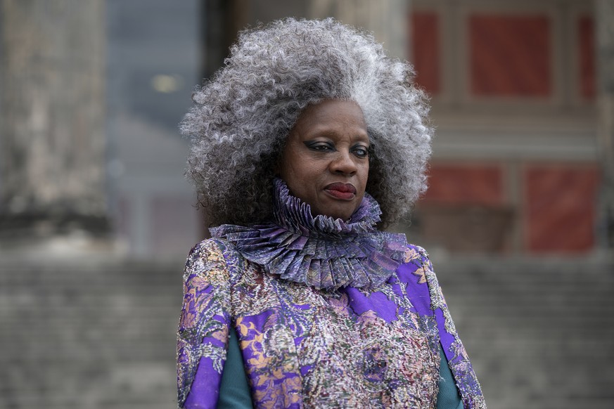 This image released by Lionsgate shows Viola Davis in a scene from &quot;The Hunger Games: The Ballad of Songbirds and Snakes.&quot; (Lionsgate via AP)