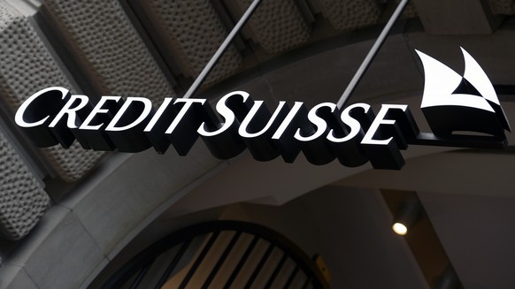FILE - The logo of the Swiss bank Credit Suisse is seen on a building in Zurich, Switzerland, Oct. 21, 2015. A Singapore court ruled Friday, May 26, 2023, that Credit Suisse owes billionaire and forme ...