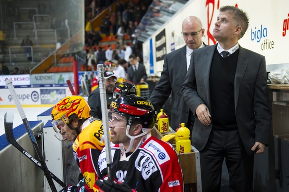 Dany Gelinas (l.) und René Matte haben interemistisch die Leitung bei Gottéron übernommen.