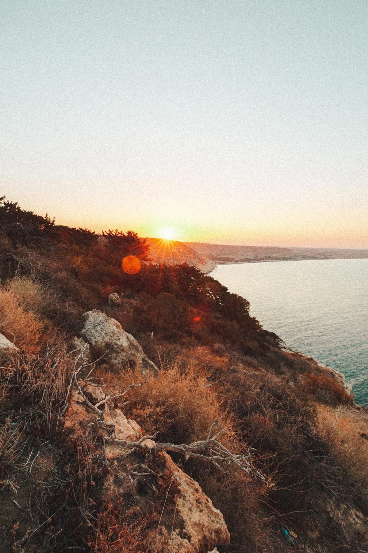 Sonnenuntergang am Cap Greco.