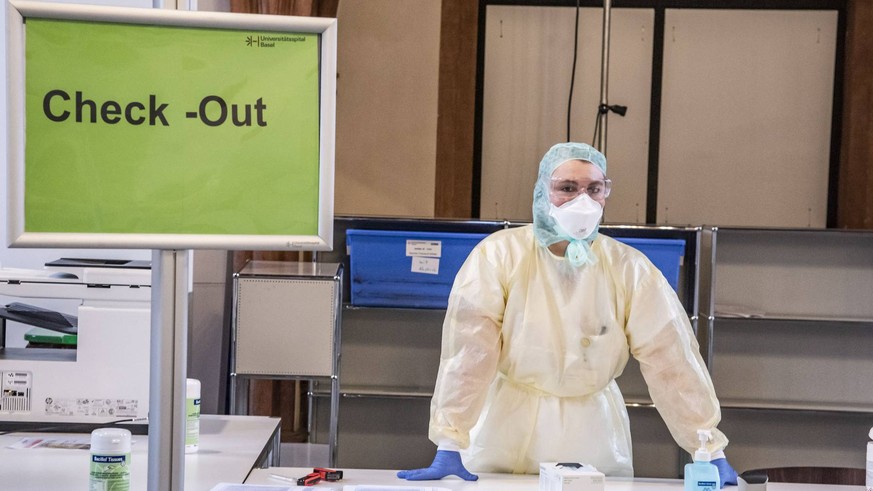 Neu wurde in der Basler Predigerkirche ein Testzentrum eingerichtet.