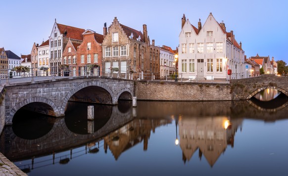 Calm Morning, Bruges, Flanders, Belgium