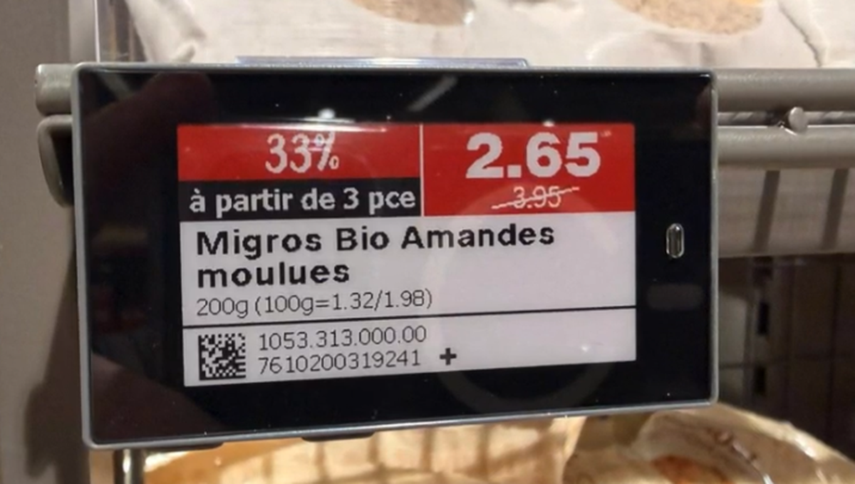Migros-Rabattpreisschilder