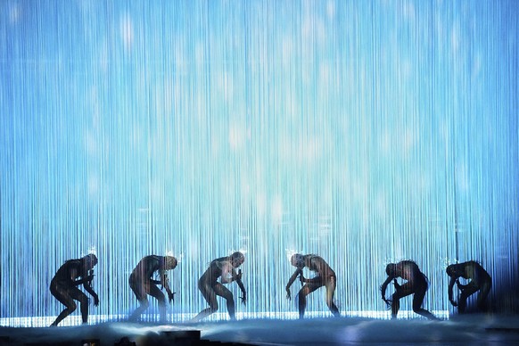 Tautumeitas from Latvia performs the song &quot;Bur Man Laimi&quot; during the dress rehearsal for the second semi-final of the 69th Eurovision Song Contest, in Basel, Switzerland, Wednesday, May 14,  ...