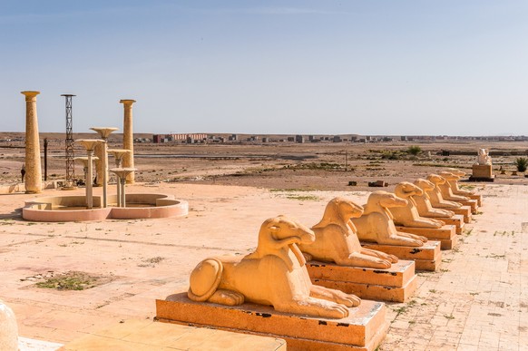 Ouarzazate cinema museum, Morocco., OUARZAZATE, MOROCCO - SEP 6, 2015: Atlas Corporation Studios, one of the worlds largest film studios