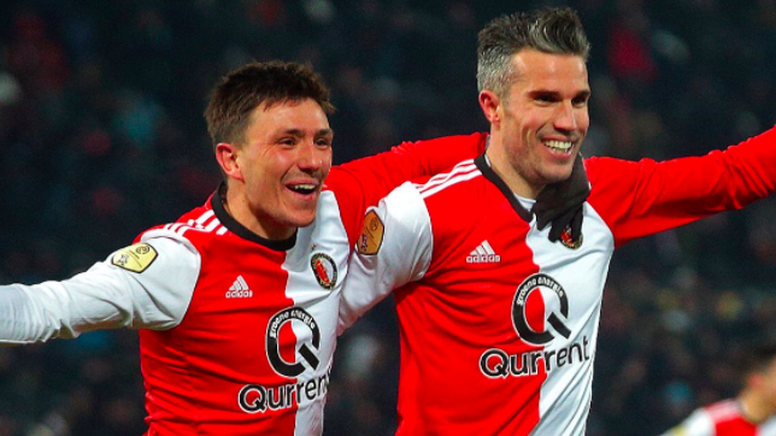 Routinier Robin van Persie (rechts) traf bei Feyenoords Final-Einzug.