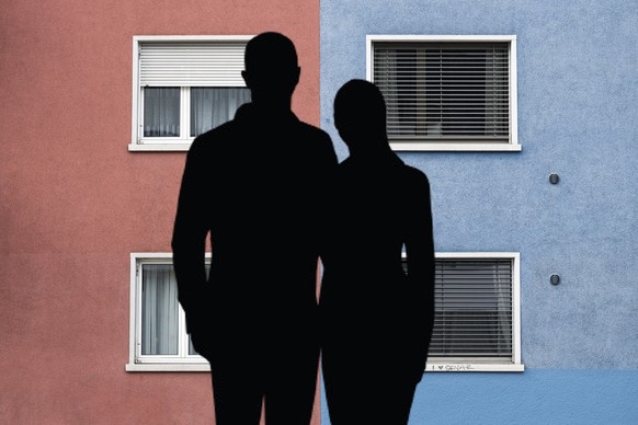 Wohnungsnot in Zug Symbolbilder Silouetten