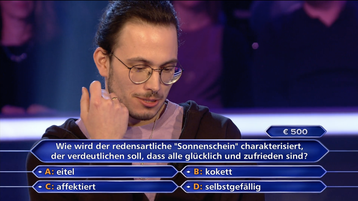 Wer wird Millionär: Student mit erster Nullnummer seit drei Jahren