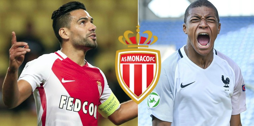 Der wiedererstarkte Routinier Radamel Falcao und der Youngster Kylian Mbappé bei der AS Monaco.