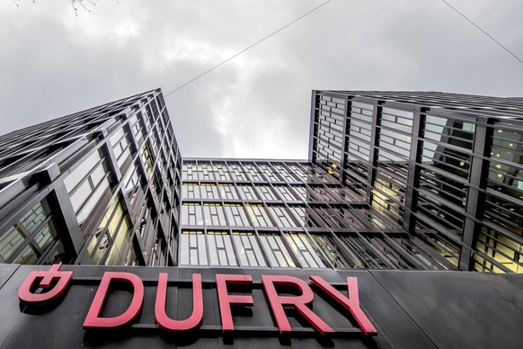 ARCHIVBILD ZUM UMSATZ DER DUFRY GROUP IM ERSTEN QUARTAL 2017, AM DIENSTAG, 2. MAI 2017 - Haupteingang zum Hauptsitz der Dufry Group in Basel, Schweiz, aufgenommen am Mittwoch, 8. Februar 2017. (KEYSTO ...