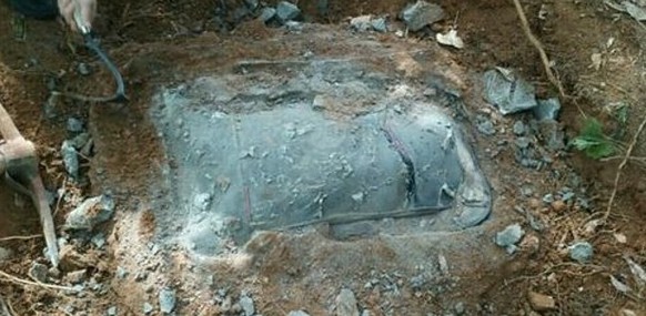 Der Koffer, in dem «Mr. Lee» Sunny Kim einbetoniert und vergraben hat.&nbsp;