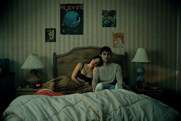 This image released by Focus Features shows Inde Navarrette and Michael Johnston in a scene from "Obsession." (Focus Features via AP)
Film-Obsession Sensation