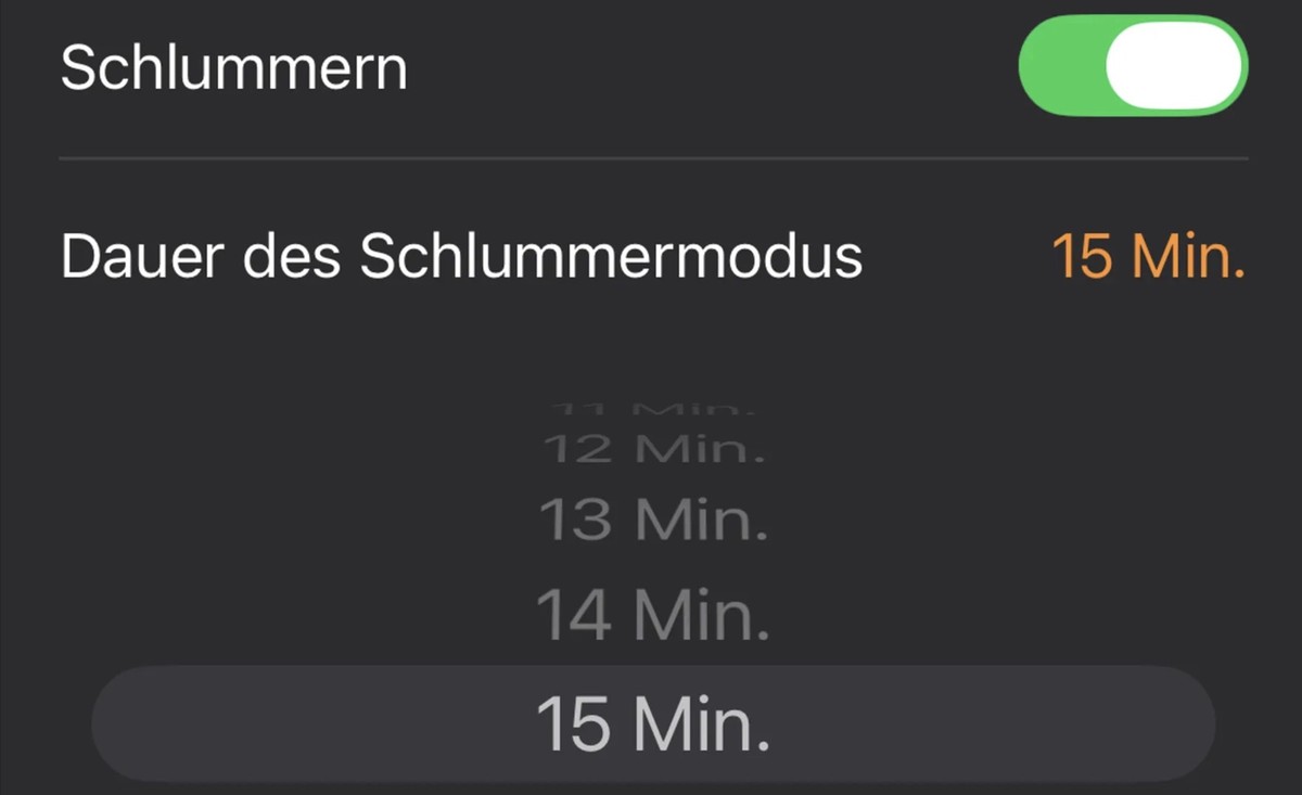 Der Schlummermodus in iOS 26 ist jetzt individuell anpassbar.