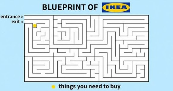 Ikea labyrinth