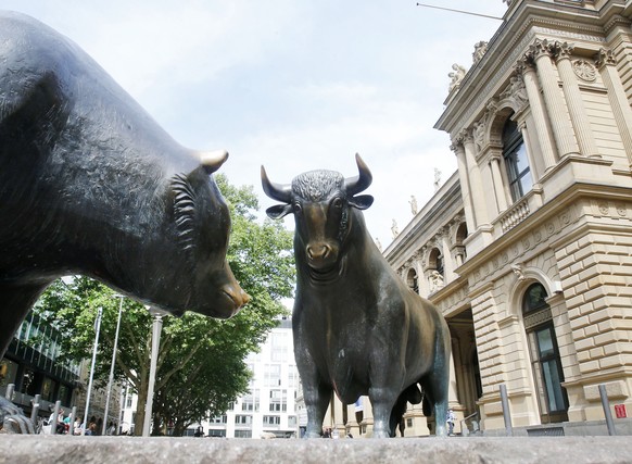 Die Börsenbullen – hier vor der Frankfurterbörse – sind auf dem Rückzug.