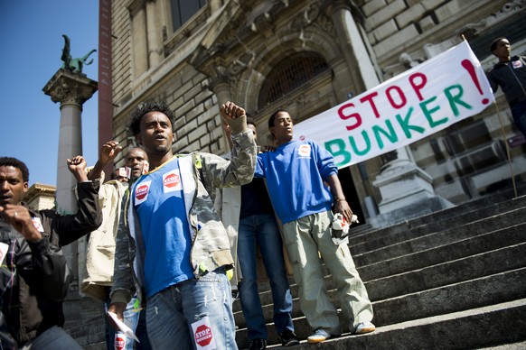 Bereits im September diese Jahres hatte es in Lausanne eine Demonstration gegeben: Damals protestierten eritreische Flüchtlinge gegen unmenschliche Unterbringungen.