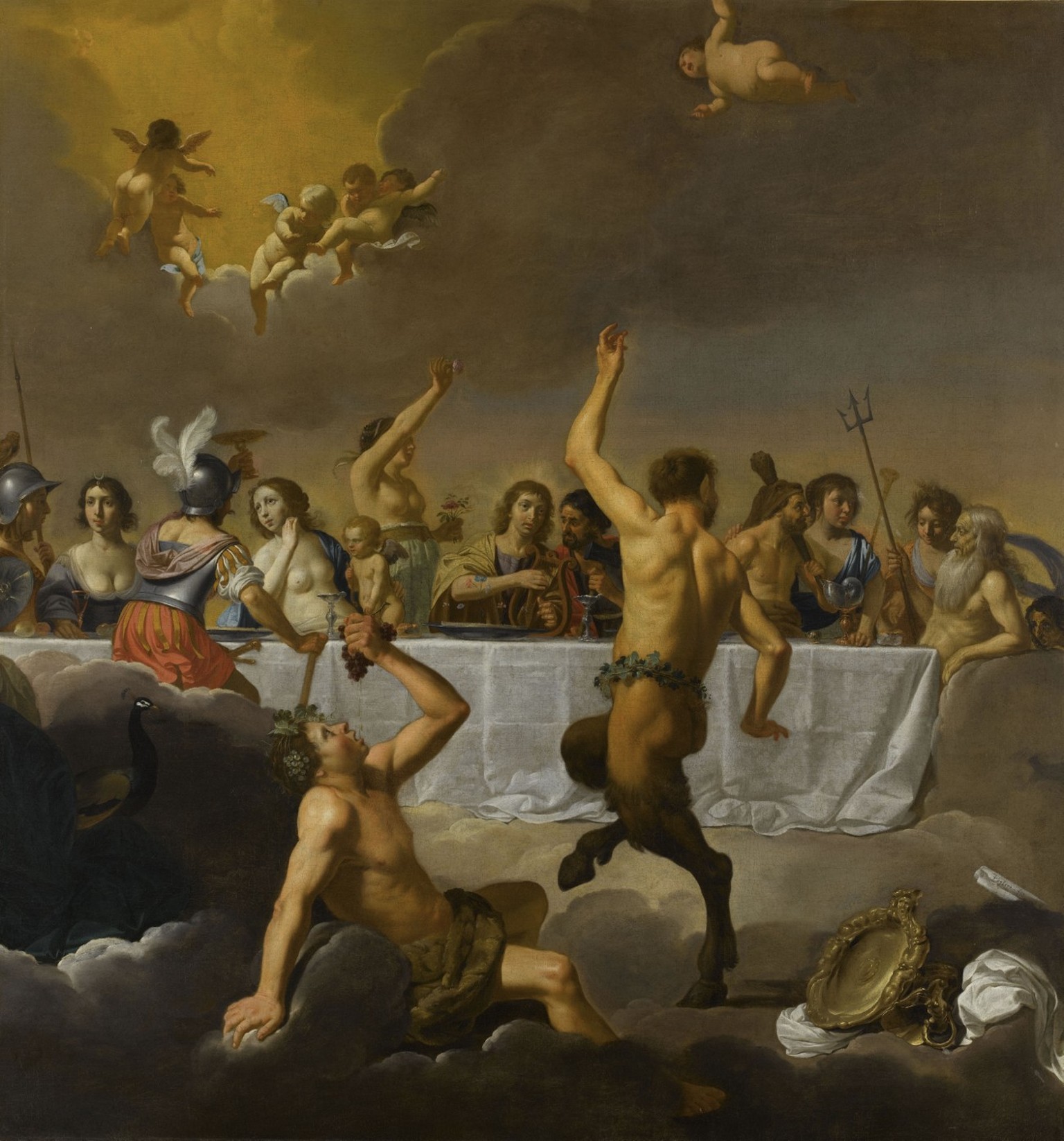 fest der götter, Jan van Bijlert / https://musee-magnin.fr/collection/objet/le-festin-des-dieux