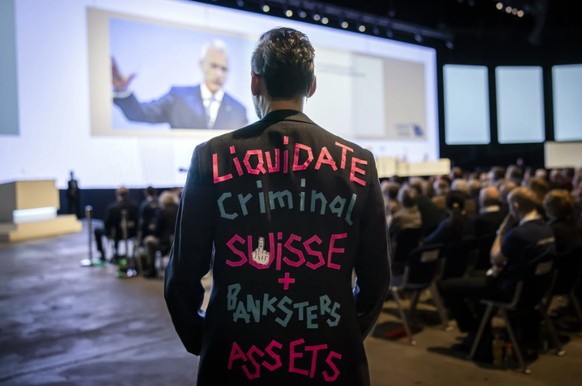 An der letzten GV der Credit Suisse konnten die Aktionäre zwar noch Kritik äussern, doch am Verkauf ihrer Bank konnten sie nichts mehr ändern.