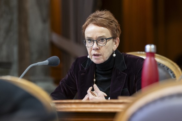 Eva Herzog, SP-BS, spricht zur Budgetdebatte, an der Wintersession der Eidgenoessischen Raete, am Dienstag, 2. Dezember 2025 im Staenderat in Bern. (KEYSTONE/Alessandro della Valle)