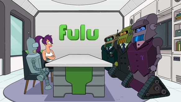 Futurama -- &quot;The Impossible Stream&quot; - Episode 1101 -- Fry risks permanent insanity when he attempts to binge-watch every TV show ever made. (Photo by: Matt Groening/Hulu)