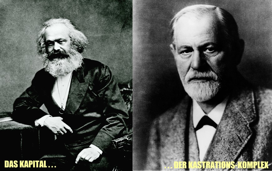 Karl Marx und Sigmund Freud.