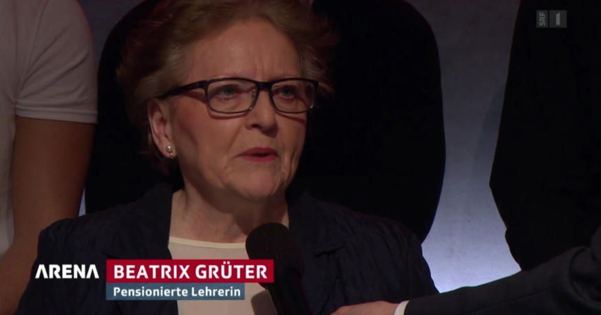 Lawine losgetreten: Mit einer Zwischenbemerkung in der «Arena» machte Beatrix Grüter die Händedruck-Verweigerung von Therwil zu einem nationalen Thema.