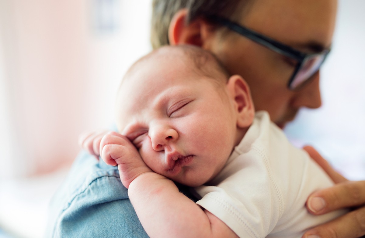 Baby und Vater