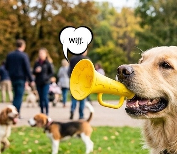 Lustig Satire: Hunde Belldämpfer