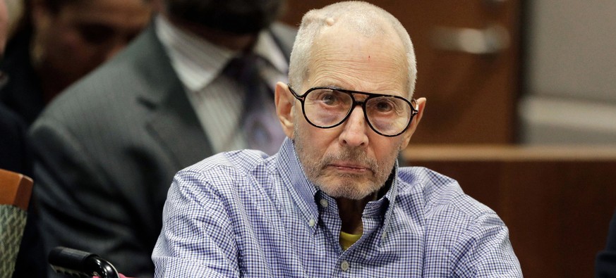 FILE - In this Dec. 21, 2016 file photo, Robert Durst sits in a courtroom in Los Angeles. Durst, the wealthy New York real estate heir and failed fugitive who was dogged for decades with suspicion in  ...