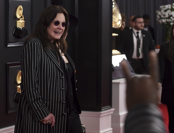 FILE - Ozzy Osbourne arrives at the 62nd annual Grammy Awards on Jan. 26, 2020, in Los Angeles. (Photo by Jordan Strauss/Invision/AP, File)
Ozzy Osbourne