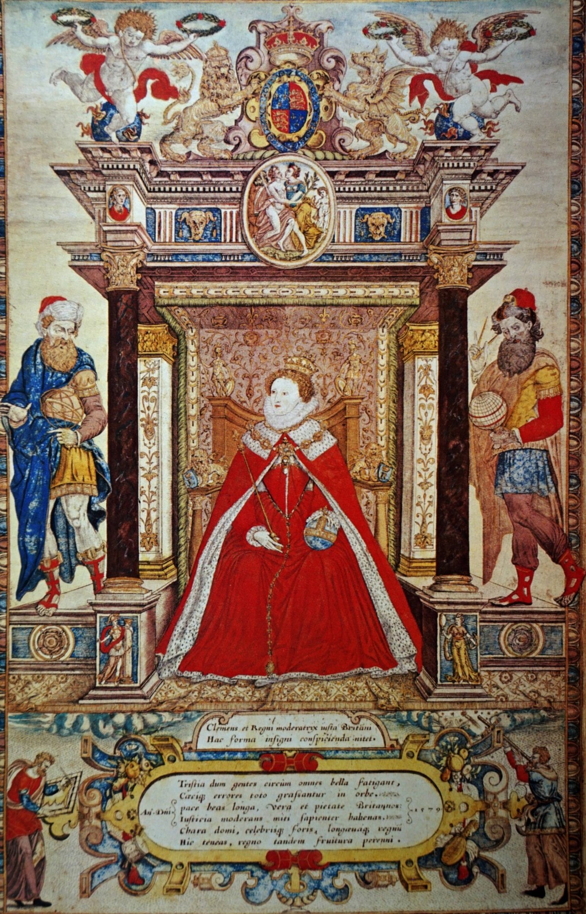Elizabeth I Saxton Atlas, the frontispiece to Christopher Saxton s Atlas of England and Wales. Dated 16th Century PUBLICATIONxINxGERxSUIxAUTxHUNxONLY

Elizabeth I Saxton Atlas The Frontispiece to Ch ...