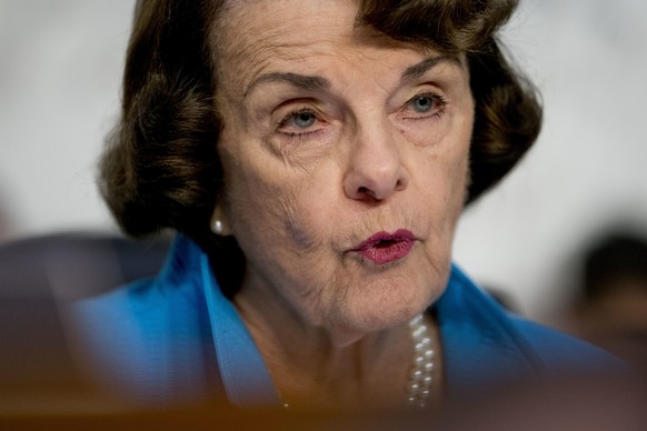 Sen. Dianne Feinstein, D-Calif., the ranking member on the Senate Judiciary Committee, questions President Donald Trump&#039;s Supreme Court nominee, Brett Kavanaugh, a federal appeals court judge, as ...