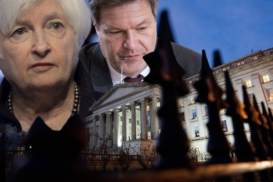 Janet Yellen und der deutsche Wirtschaftsminister Robert Habeck