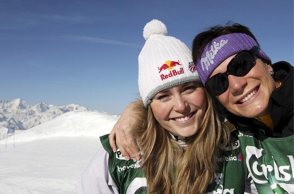 Vonn und Höfl-Riesch waren lange beste Freundinnen. Doch wenn's ums Gewinnen geht, kennt die US-Amerikanerin keine Freundschaft.