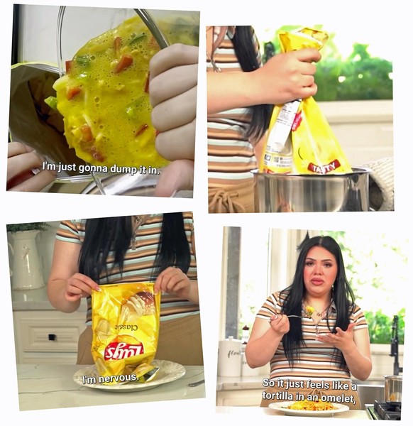 omelette in der chipstüte https://www.reddit.com/r/StupidFood/comments/tn3qqp/omlette_boiled_in_a_chip_bag_ft_my_mom_hating/