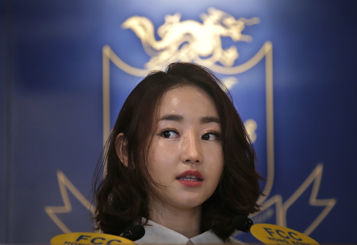 North Korean defector Yeonmi Park speaks at the Hong Kong Foreign Correspondents' Club in Hong Kong, Monday, April 3, 2017. Park spoke at a lunch meeting at Hong Kong on Monday that assassination ...