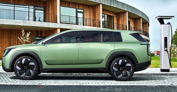 Skoda's seven-seater won't arrive until 2026 and could look something like this.
