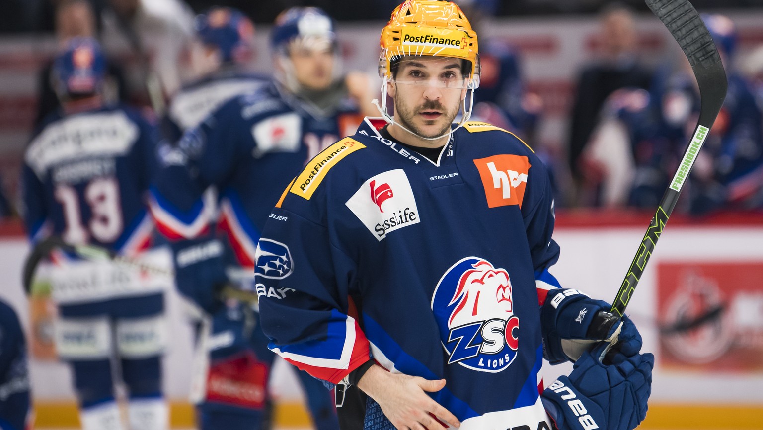 ARCHIVBILD ZUM KEYSTONE-SDA-ARTIKEL ZUR AUSLAENDER-FRAGE IM EISHOCKEY --- Le top scorer zuerichois Garrett Roe, lors de la rencontre du championnat suisse de hockey sur glace de National League entre  ...