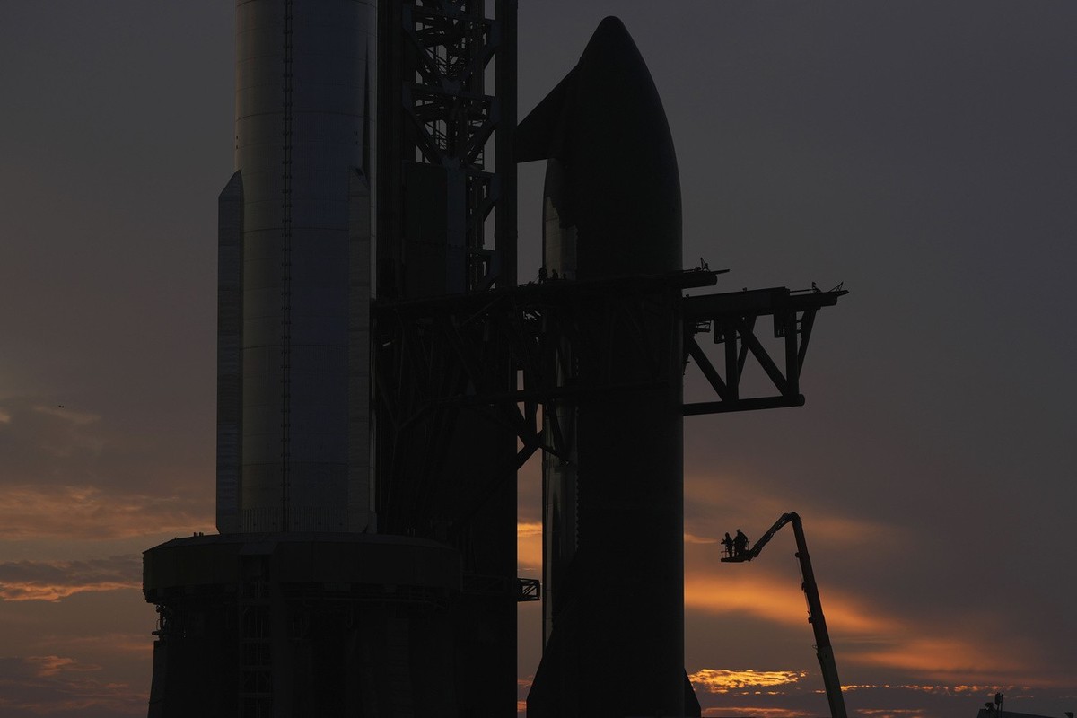 Nouveau test pour la mégafusée Starship de SpaceX.