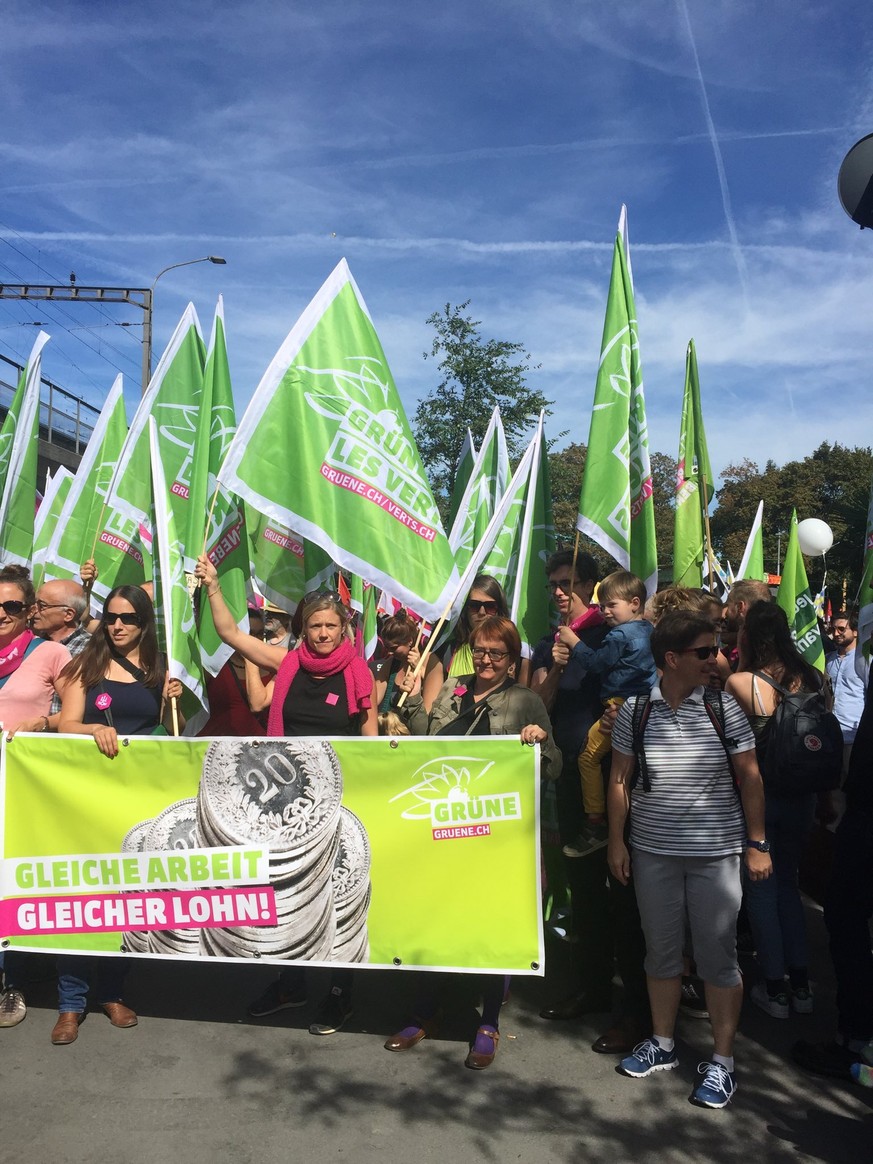 Demo für Lohngleichheit, Bern