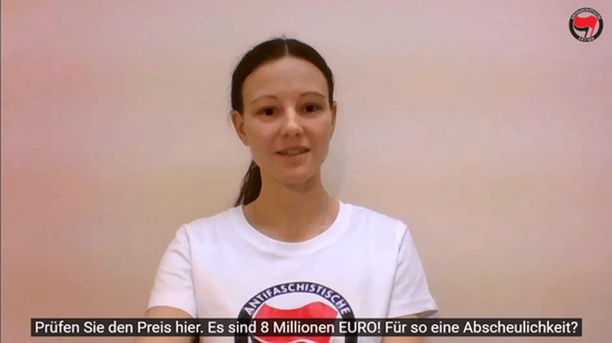 Sabine Mels: So nennt sich die Frau in dem Video, die mit dem gefälschten Kaufvertrag behauptet, Selenskyj habe die Goebbels-Villa gekauft.