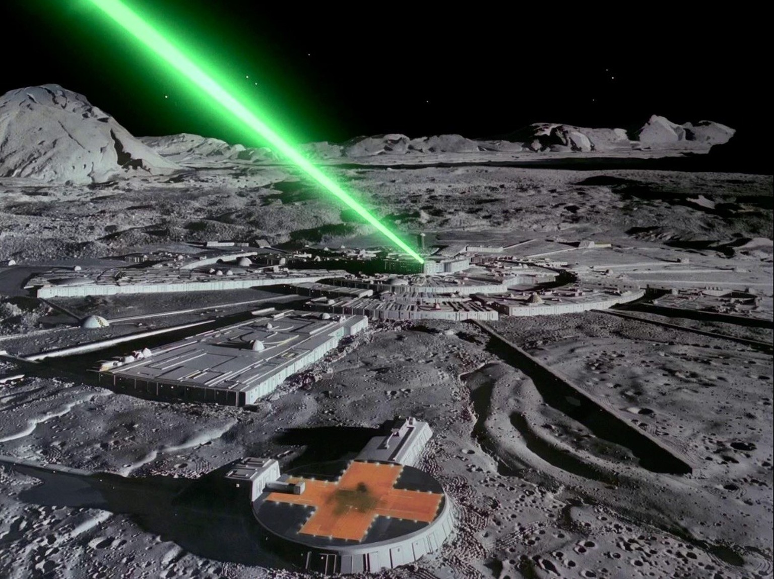 Space: 1999 - Lunar Base 1 
https://catacombs.space1999.net/