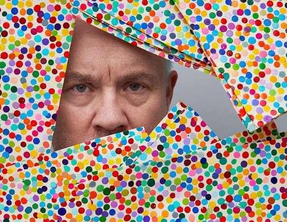 Ein Mann mit Durchblick: Damian Hirst und seine Werke des Namens «Währung».