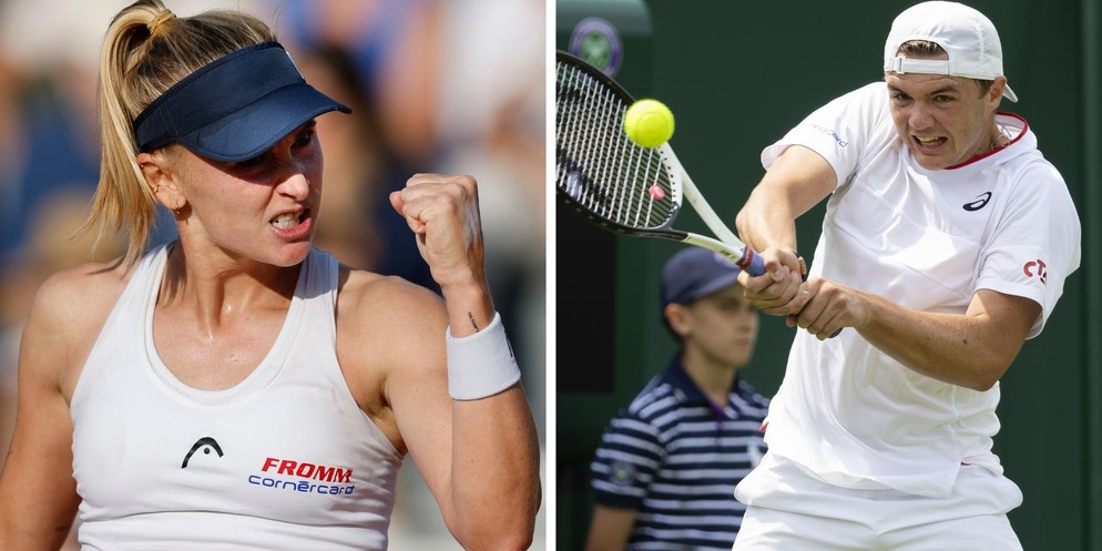 Jil Teichmann und Dominic Stricker treten beide am Grand Slam in Wimbledon an.