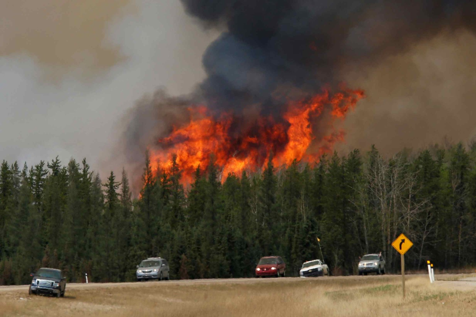 Verheerende Waldbrände in der kanadischen Provinz Alberta.