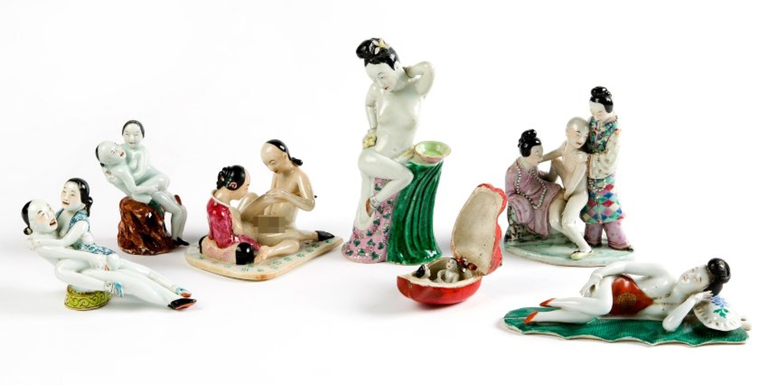 A set of seven small porcelain figures19th â 20th Century