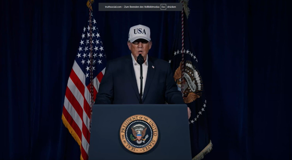 Donald Trump bestätigt einen Einsatz im Iran.