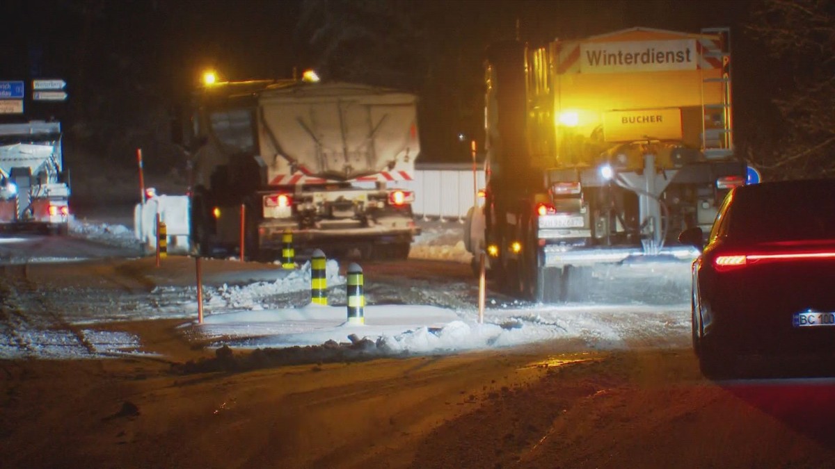 Schweiz Schneechaos, 5.1.25