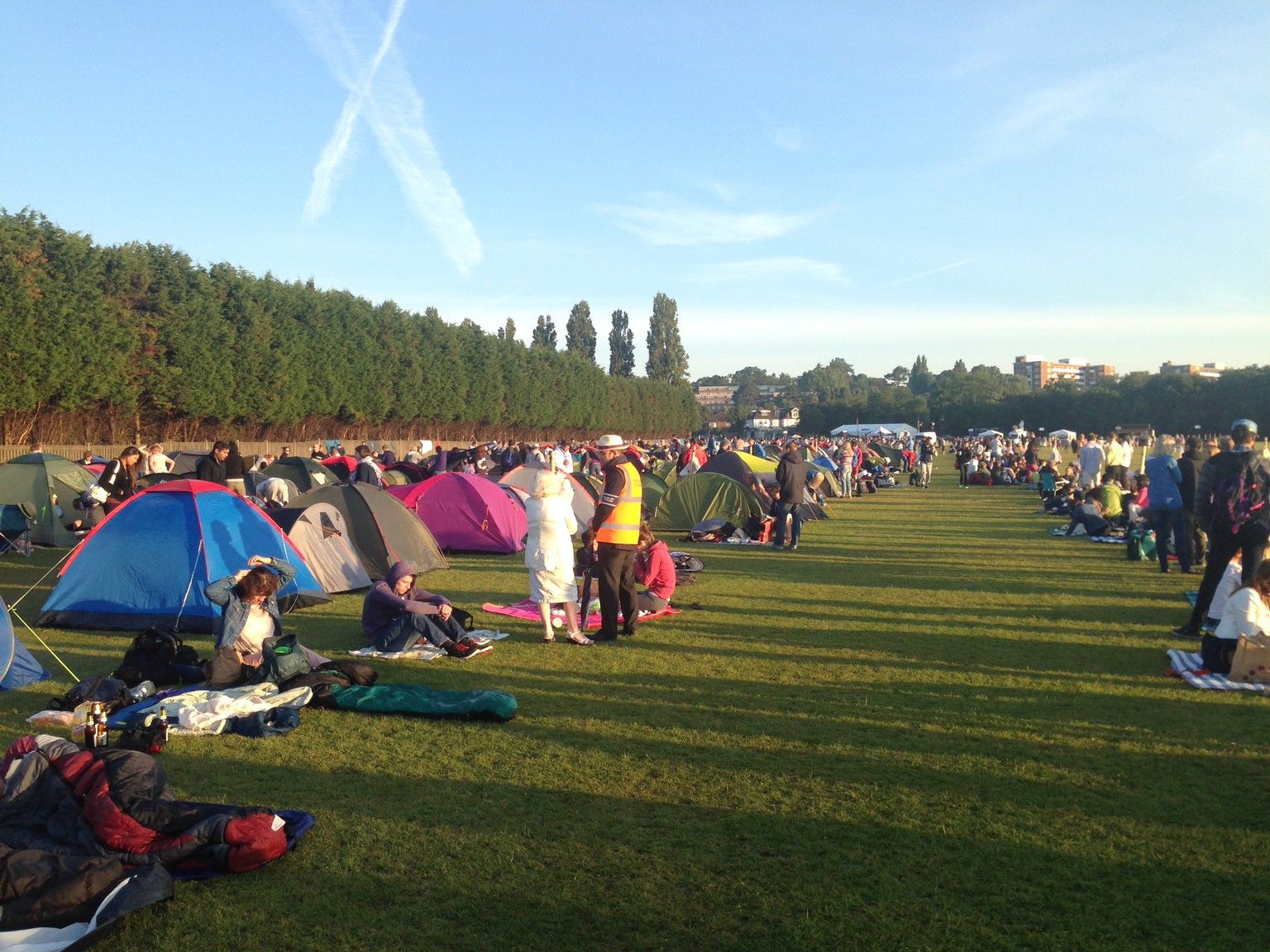 Schon geordnet im Wimbledon Park.